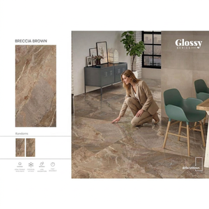 Vistaar Alaska Bianco White Marble Porcelain Tiles 600x1200mm Glossy Polished Dark Vein Design - Product Image 3