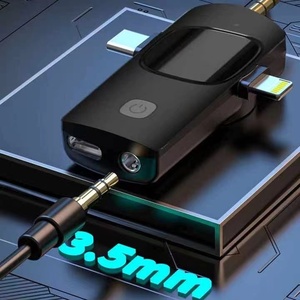 <span class=keywords><strong>Vlogging</strong></span> Kit Mini <span class=keywords><strong>Vlogging</strong></span>, mikrofon kerah portabel untuk perlengkapan Studio Streaming langsung 3 in 1 klip nirkabel mikrofon Lavalier 2024 - Product Image 3