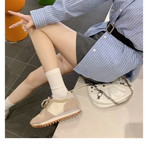 2025 Designer ha personalizzato le <span class=keywords><strong>scarpe</strong></span> di marca di <span class=keywords><strong>alta</strong></span> qualità di vera pelle da <span class=keywords><strong>donna</strong></span> in morbido pizzo sportivo per il tempo libero - Product Image 3