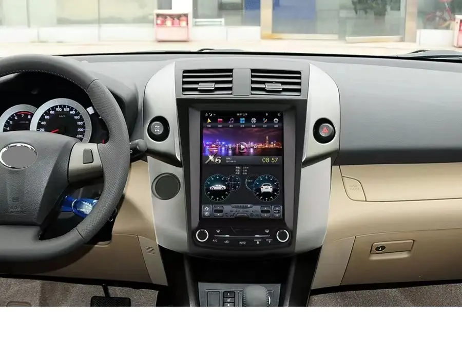 Reproductor Multimedia con pantalla de 10,4 "y Gps para Toyota, Radio de coche 2DIN con Android 9,0, DVD, para Toyota RAV4 Rav 4 2007 2008 2009 2010 2011 2012