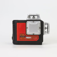 Niveau laser rotatif automatique à 12 lignes, faisceau vert, 360 degrés, structure horizontale et verticale, avec batterie au lithium