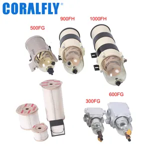 Coralfly Fuel Water Separator Filter Housing FH500 500FG FG900 900FG 2020PM 2020PM-OR Filter For Parker Racor