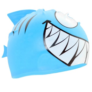 Casquette de bain en silicone pour bébés, à personnaliser avec votre propre logo, imprimé mignon 40 grammes - Product Image 1