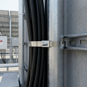 Attaches de câbles en acier inoxydable dédiées aux stations de télécommunication 5G pour antennes et câblages extérieurs - Product Image 3