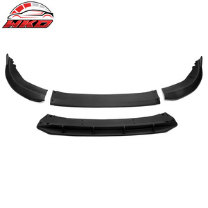 Lèvre de pare-chocs avant compatible avec Honda Accord 2023-2025 11e génération, style IKON V1, noir mat PP, 4 pièces, kit carrosserie de haute qualité - Product Image 5