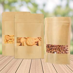 New Style Open Window Transparent Kraft Paper Packaging Self-supporting Food Packaging <b>Bag</b> - Product Image 5