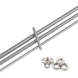 Laiton carbone acier inoxydable 304 316 A2 <span class=keywords><strong>A4</strong></span> Gr 4.8 8.8 plaine noir zingué HDG DIN975 DIN976 <span class=keywords><strong>tige</strong></span> <span class=keywords><strong>filetée</strong></span> - Product Image 4