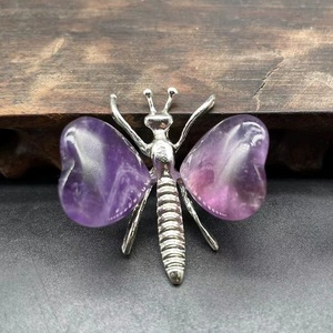 Venta al por mayor de abejas de cristal transparente talladas en ojo de <span class=keywords><strong>tigre</strong></span> y ágata para decoración - Product Image 2