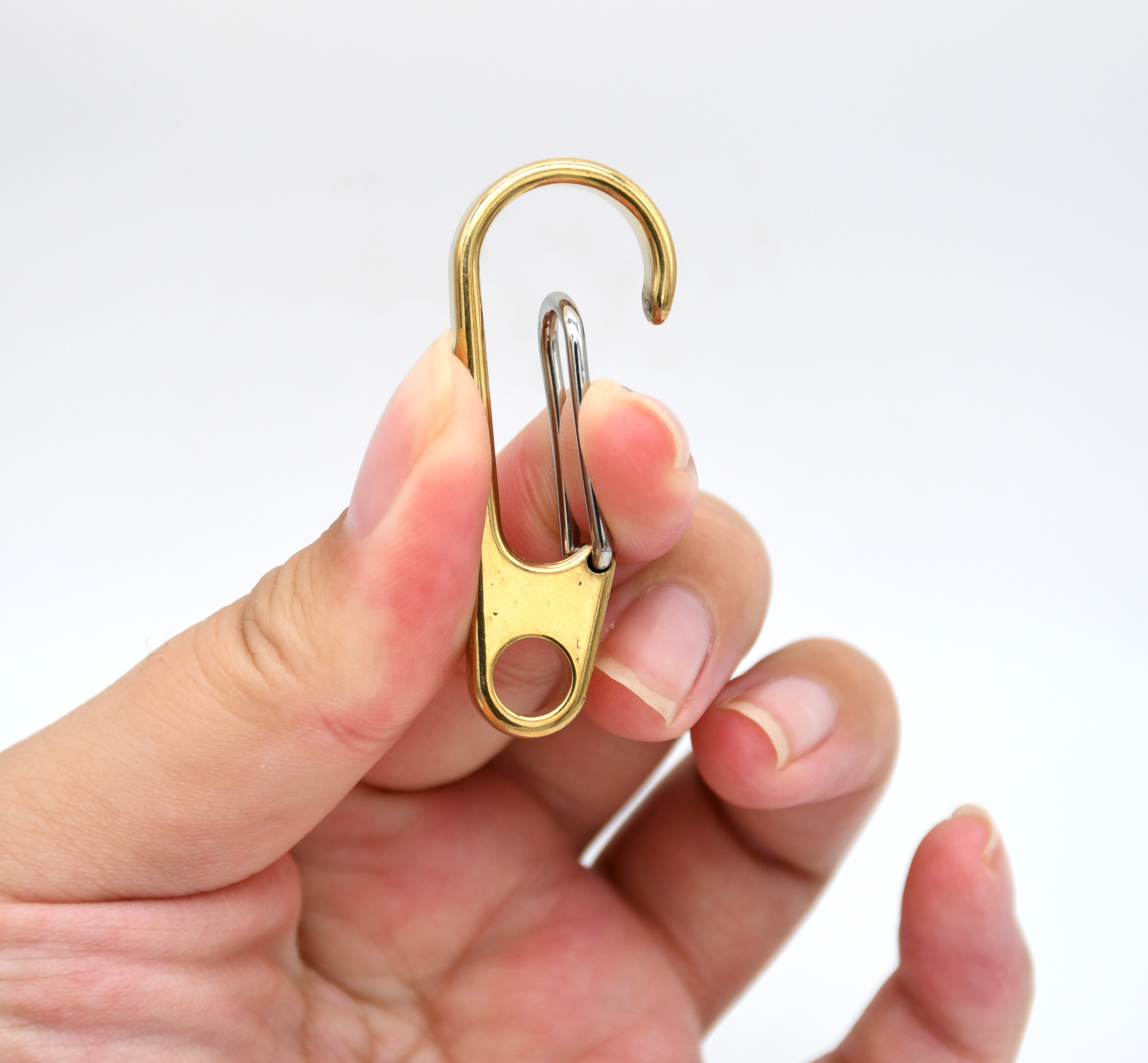 【爆買い！】 Brass Strap Leather for Clasp Spring Brass Solid - Hook Belt 小物