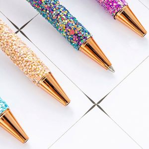 1.0Mm <b>Retractable</b> Multi-Color Sequin Press High Quality Business Gifts Promotional <b>Pens</b> - Product Image 4