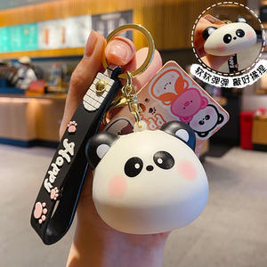 Lilangda colgante de descompresión de rebote lento llavero de Panda descompresión bolsa de resorte suave colgante regalo al por mayor llavero de Panda - Product Image 5