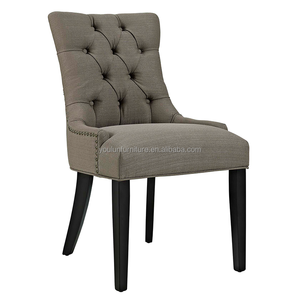 <span class=keywords><strong>Chaise</strong></span> de salle à manger française capitonnée en bois de chêne massif, design moderne, convertible pour la maison ou le <span class=keywords><strong>bar</strong></span> à domicile, style en bois massif - Product Image 2