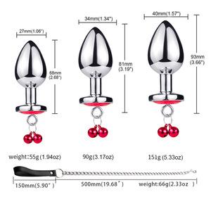 Tapón <span class=keywords><strong>Anal</strong></span> de Campana, Cuentas Anales de Metal, Expansor <span class=keywords><strong>Anal</strong></span> de Cristal, Cuentas Eróticas, Tapón <span class=keywords><strong>Anal</strong></span>, Juguetes Sexuales para Mujeres, Gay, BDSM, Esclavo - Product Image 2