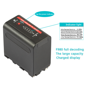 8800mAh NP f980 Li ion Pin máy ảnh cho Sony NP-F970 F960 F550 F570 F750 F770 - Product Image 5