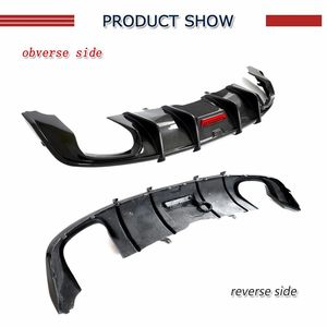 Vendita Diretta Fabbrica Diffusore Posteriore in Fibra di Carbonio con LED per Audi <span class=keywords><strong>A5</strong></span> S-line B9 S5 2017 2018 2019 Copertura Paraurti Labbro Inferiore Spoiler - Product Image 5