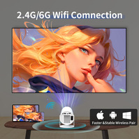 Mini projecteur 1080P, 200 lumens ANSI, mise au point automatique, courte portée, WiFi, LED, compatible 4K, pour cinéma maison et extérieur