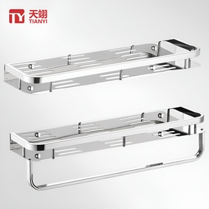 Wholesale Modern Stainless Steel Wall Mounted <b>Shower</b> Basket Bathroom Rack for <b>Shower</b> Tank Organizer Kitchen <b>Storage</b> for Hotels - Product Image 1