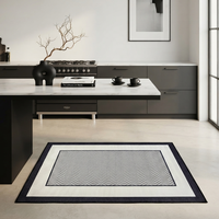 Hochwertiger Europäischer Wohnzimmerteppich Zeitgenössischer Designer Chevron-Muster Bodenmatte Luxuriöser Wohndekor Teppich