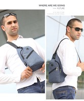 Sac de poitrine pour homme le plus vendu, sac de poitrine léger en polyester à bandoulière pour les week-ends en plein air