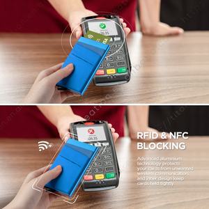 TILONSTAR TVC104 Logo personnalisé Design de poche avant Protéger le crédit Porte-cartes en aluminium RFID pour les entreprises - Product Image 5