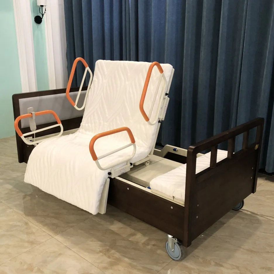 Tempat tidur rumah sakit elektrik multifungsi tempat tidur perawatan elektrik dapat disesuaikan
