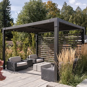 Obturateur réglable à revêtement en poudre pour pavillon gazebo à pergola - Product Image 5