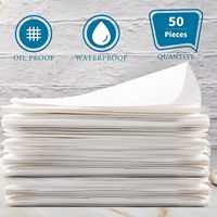 50 draps jetables 79*178CM, lingettes imperméables blanches