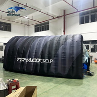 Offre Spéciale Usine Durable Géant Grand Événement En Plein Air Commercial Blowup Partie Carport Gonflable Garage Tunnel Tente Salons Commerciaux