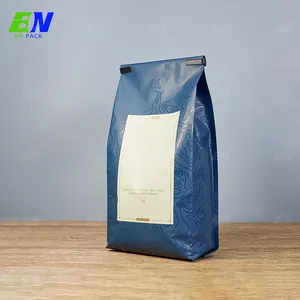 Ziplock-Bolsa de embalaje de té resellable, impresión Digital, kraft, mylar, con fuelle lateral, para café