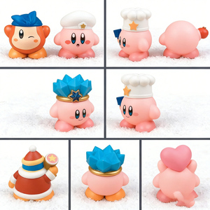 Set <span class=keywords><strong>di</strong></span> Statuette Rotonde Rosa Carine <span class=keywords><strong>con</strong></span> Accessori a Tema e Personaggi Compagni - Product Image 3