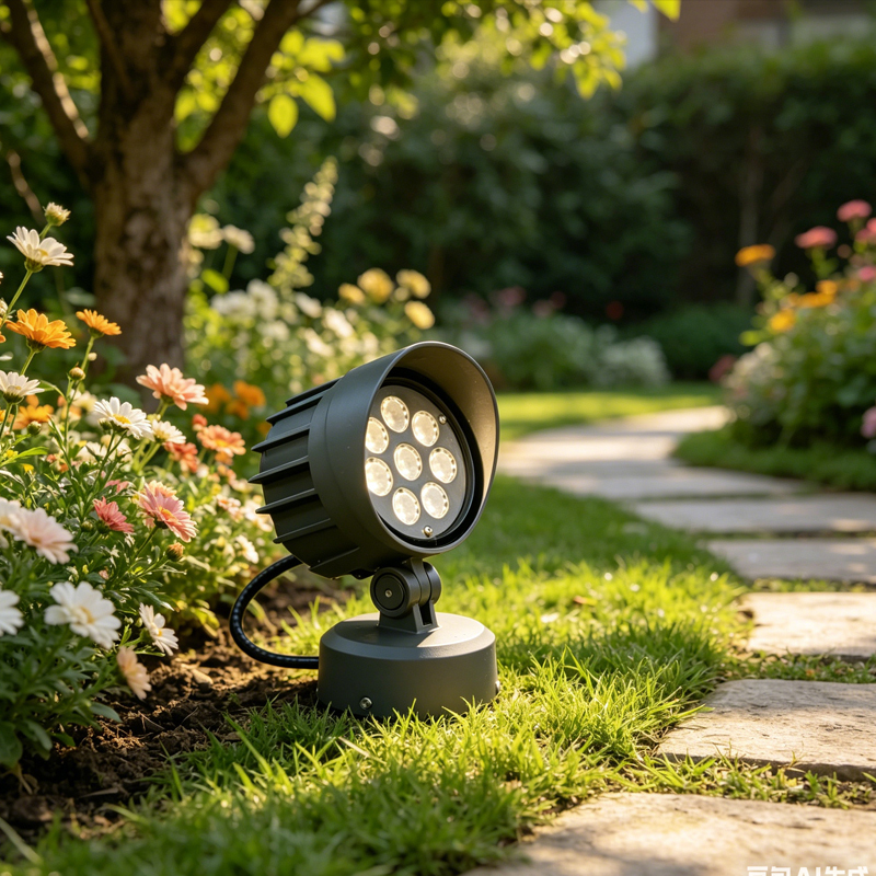 LED Floodlights Outdoor Waterproof IP65 Plug-in Tree Lights Garden Landscape Spotlights Courtyard Lighting Fixtures Aluminum