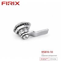 Loquet à compression MS816-18 SUS304/316 avec marquage ouvert/fermé |   Loquet étanche pour boîtiers industriels et applications ferroviaires