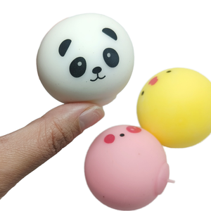 CHENXI Jouets anti-stress en forme de panda, cochon et poussin jaunes, 3 couleurs, unisexes, créatifs, mini-jouets animaux de simulation - Product Image 1