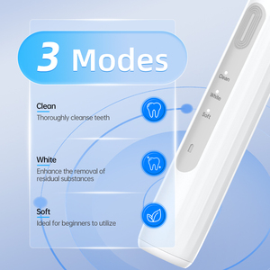 Brosse à dents électrique rotative rose, 3 modes, étanche IPX7, rechargeable par USB, poils doux pour adultes - Product Image 2