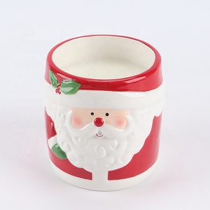 Bougie en céramique en forme de teckel « Holly <span class=keywords><strong>Jolly</strong></span> » – Bougie parfumée de Noël – Cadeau pour les amoureux des chiens – Vente en gros - Product Image 4