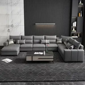 Modern minimalist technology fabric sofa living room size apartment luxury Nordic imperial concubine three-person suit online ce