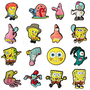 Nuovo arrivo bracciale bambini charm Cartoon decorazione di scarpe fibbie PVC accessori <span class=keywords><strong>Spongebob</strong></span> scarpe Charms per bambini regalo - Product Image 6