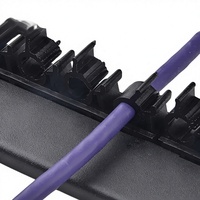Panel Patch Jaringan LAN Ethernet Cat6 UTP RJ45 24-Port Baja Rol Dingin 19 inci 1U K&R 8P8C untuk Rak