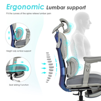 Chaise Gamer Robuste Multi-positions Confortable Pivotante Réglable Chaise de jeu ergonomique inclinable avec support lombaire et repose-pieds