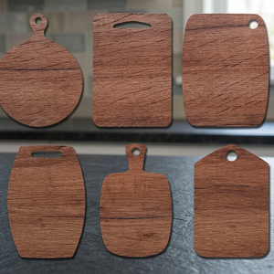 Planche à découper multifonction en bois artisanal, plateau de service durable en bois dur, planche de cuisine pour pain, fromage, fruits - Product Image 1