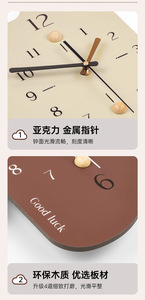 <span class=keywords><strong>Fancy</strong></span> New thiết kế kim loại đồng hồ treo tường thạch anh động cơ góc Đồng hồ treo tường cho trang trí nội thất phòng khách phòng ăn - Product Image 2