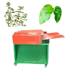mint leaf thyme wormwood stevia herbs mulberry leaves and stem separating separator stripping extract machine automatic