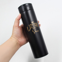 Botella de Agua Inteligente de Acero Inoxidable 304 de 500 ml, Termo LED con Pantalla de Temperatura, Taza de Agua con Temperatura Inteligente