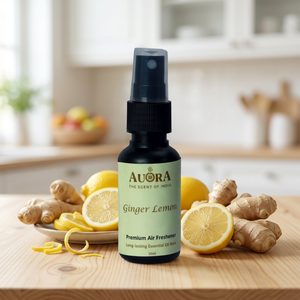 Ginger Lemon Room Air Freshener Spray 30ml Private Label Premium Long-lasting AUORA Brand Deodorizer for Toilet Bathroom Shoe - Product Image 1