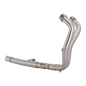 Tuyau d'échappement avant en acier inoxydable ISTUNT pour moto <span class=keywords><strong>Yamaha</strong></span> <span class=keywords><strong>T700</strong></span>/TENERE700/XTZ - Double capteur d'oxygène - Product Image 1