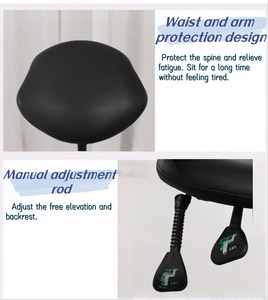 Tabouret <span class=keywords><strong>de</strong></span> bureau ergonomique en forme <span class=keywords><strong>de</strong></span> <span class=keywords><strong>selle</strong></span>, mobilier hospitalier, tabouret ophtalmique, chaise <span class=keywords><strong>selle</strong></span> - Product Image 4