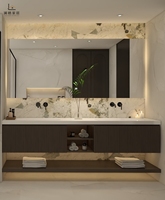 Armoires modulaires personnalisées en MDF, bois de luxe, pour bureau à domicile, salle de bain, cuisine, salle à manger, pour la rénovation de villas résidentielles australiennes