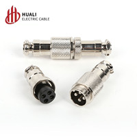 GX16 type docking plug aviation plug cable connector 2 3 4 5 6 7 8 9 Pin Male + Female