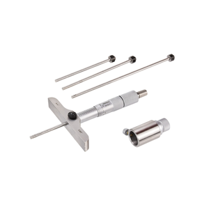 0-300mm Depth Asimeto <b>Micrometer</b> Set Interchangeable Rods ±0.003mm Head Accuracy with Flat Ball Tips - Product Image 1