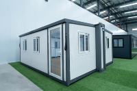 Conteneurs pliables et extensibles de 20 pieds pour villa préfabriquée résidentielle isolée, maison modulaire préfabriquée pour ADU résidentielle en arrière-cour
